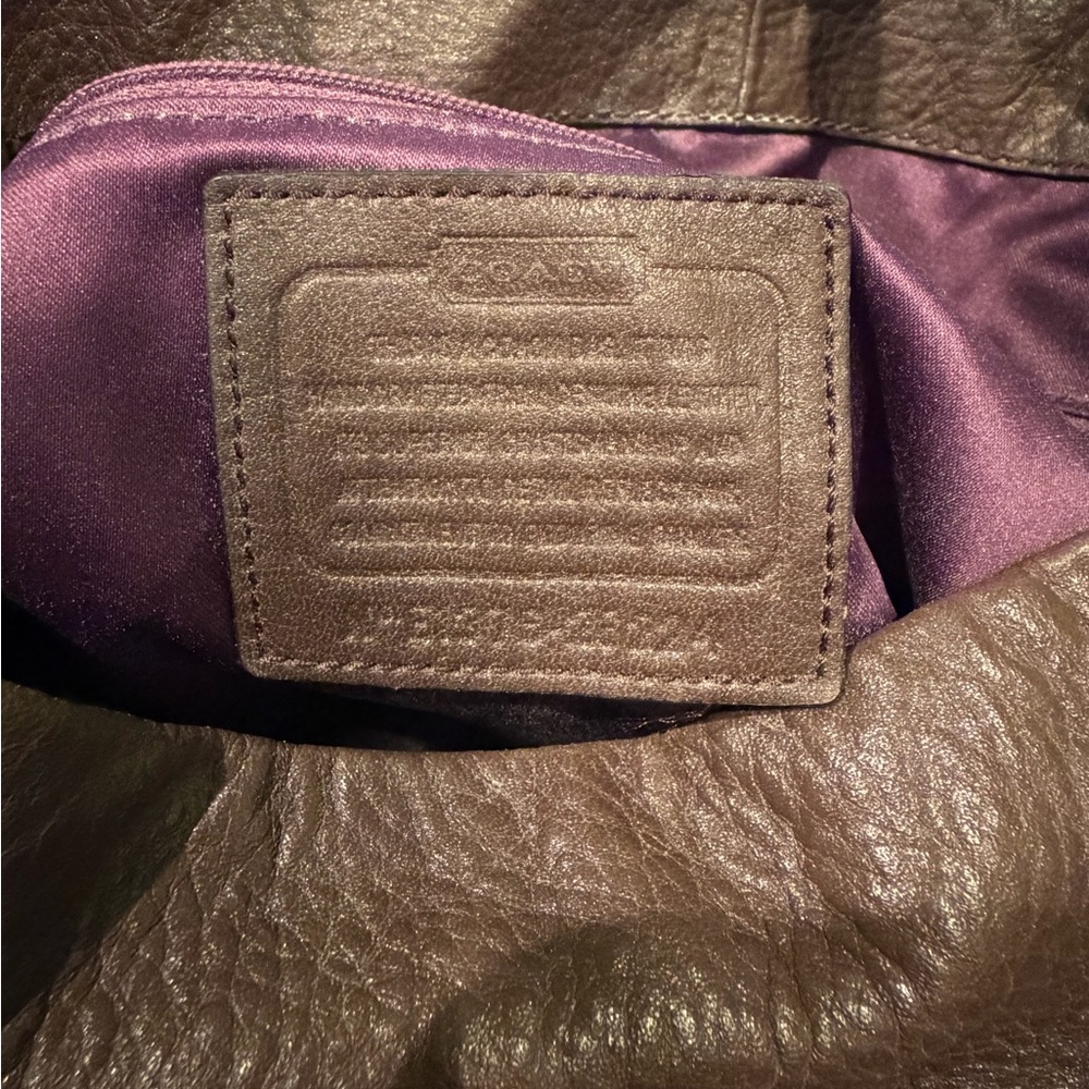 Coach Brown Leather Shoulder Bag - Picture 6 of 6